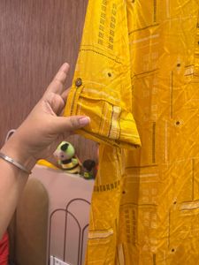 “Rangmanch” Mustard Aline Kurta