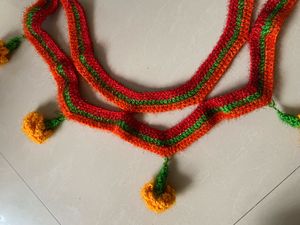 Handmade Crochet Marigold Garland