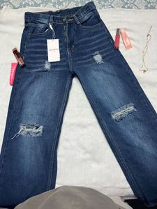 Ripped Wide Leg Jeans