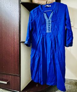 Blue Cotton Kurta