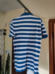Sky Blue And White Polo T Shirt