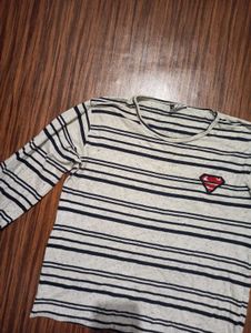striped full sleeve tshirt