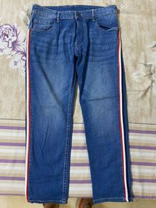 Striped Denim jeans by HERE&NOW