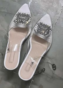 White Transparent Heels