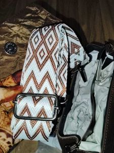 Stylish siling bag velvet shine material used