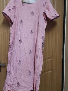Stitched Peach Kurta
