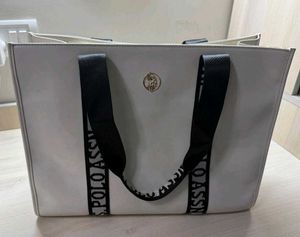 US Polo Assn. Off White Tote Bag