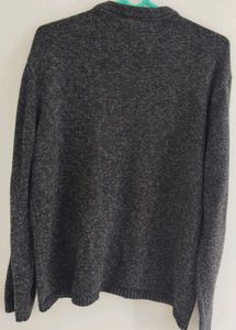 Gray V-Neck Sweater