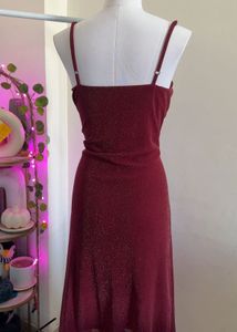 Shimmering Burgundy Dress