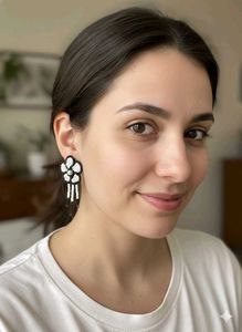 Beaded Flower Earrings