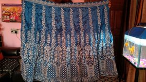 Designer Unstitched Lehenga Blouse Dupatta Set