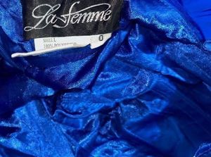 La Femme Royal Blue Cocktail Dress