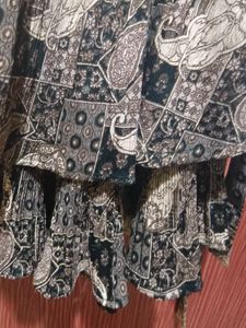 Baby Girl Crush Pattern Frock With Belt