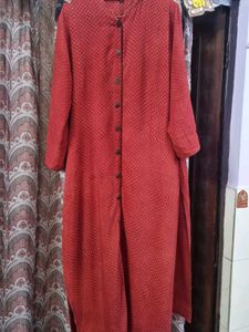 Max Red Printed Kurti
