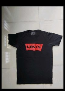 T Shirt Black Branded Levis
