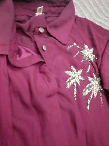 Purple One Side Duppta Dress With Belt