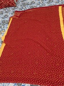 Bandhani Puja Saree