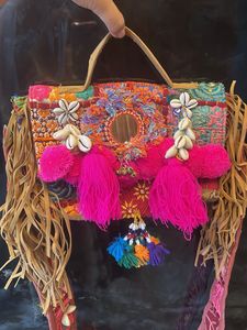 Boho Chic Embellished Handbag