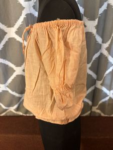 Peach Off-Shoulder Top