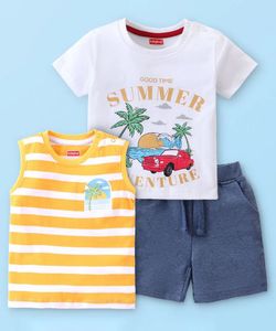 Flat 30%off Babyhug HalfSleeves T Shirts &amp; Shorts