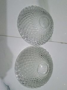 2 Small Glass Bowls