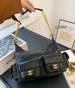 Chanel Cargo Black Hobo Bag