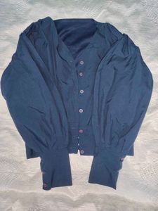 Chic Navy Blue Blouse