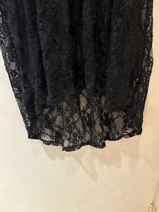 Beautiful Black Lace high low Top