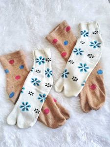 🍁 Funky Patterned Toe Socks 🧦