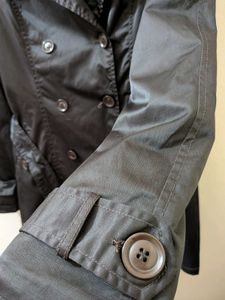 Classic Black trench coat -double breasted