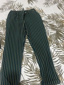 Striped Wide-Leg Trousers