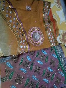 Embroidered Saree - Party Wear