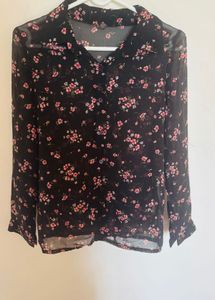 Black Transparent Shirt