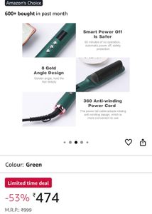 Hair Straightening Brush