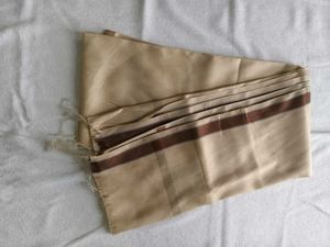 Beige Striped Shawl