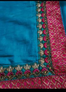Sea Green Shiney Saree