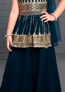 combo girl sharara kurti party wear