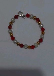 Handmade Beaded Bracelet Bundle With Designer Tape