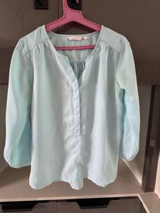 Light Blue Long Sleeve Top