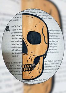 Handmade Skull Bookmark