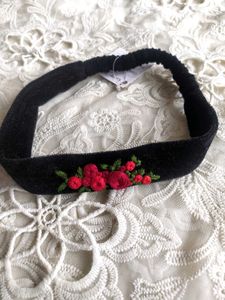 Floral Embroidered Headband