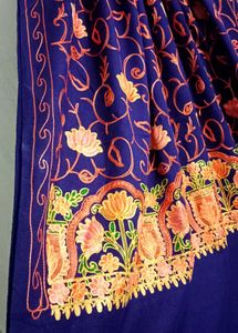 Kashmiri Embroidery Shawl For Winter