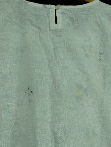 Zudio White Floral Printed Kurti (Women)