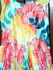 Vibrant Floral Long Gown