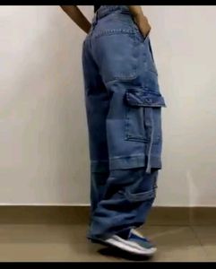 Bershka Blue Cargo