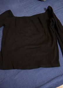 Black &#39;95&#39; Long Sleeve Top