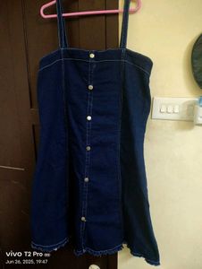 Denim Bodycon Midi Dress