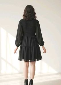 Chic Black Long Sleeve Dress