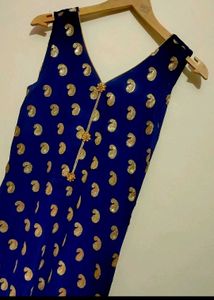 Navy Blue Plazo Suit Without Dupatta 32 Bust
