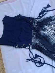 Abstract Print Midi Dress